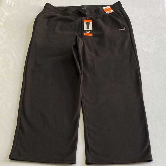 PUMA Ladies' Fleece Pants, Straight Leg, Black, XXL, NWT - Picture 7 of 16